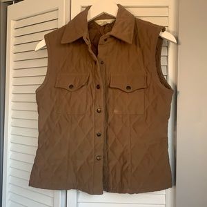 Tan utility vest